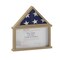 Flash Furniture Quincy Flag and Certificate Display Case, Solid Pine Wood Flag Shadow Box, Weathered Wood Finish HMHD-22M192Y-WEATH-GG - alternate 1
